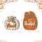 Glitzhome® 8"H Thanksgiving Wooden Pumpkin Table Decor Set